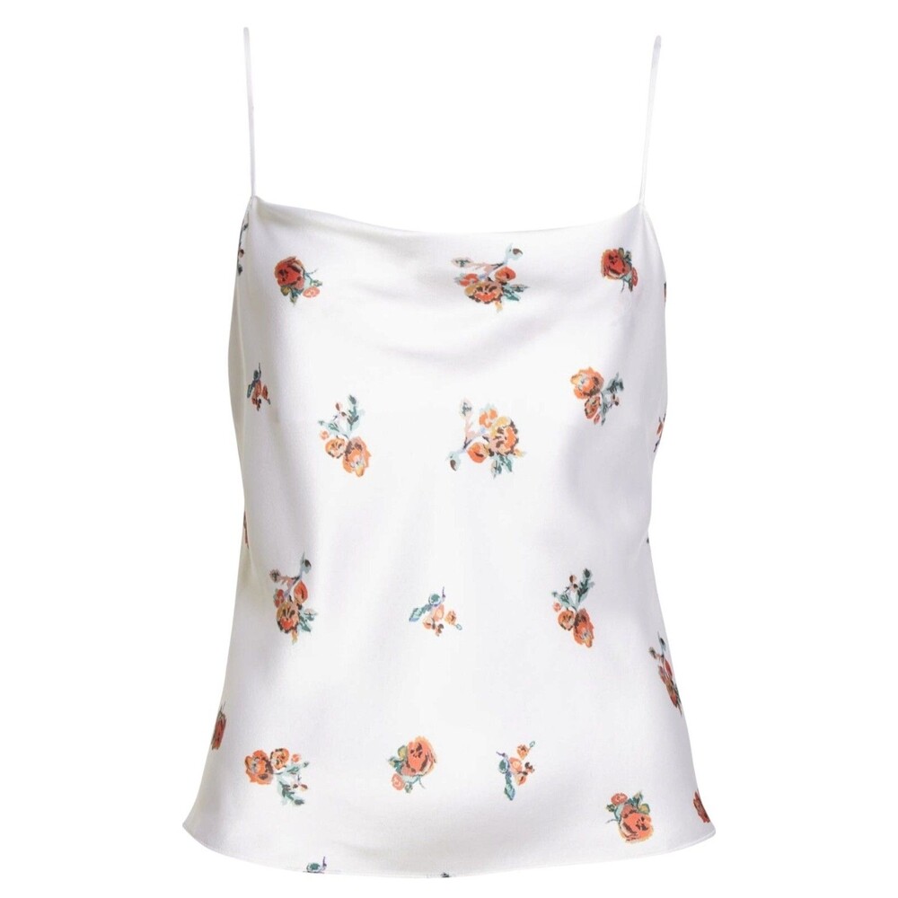 VINCE 100% Silk Floral Print Cami Size MEDIUM NEW $245